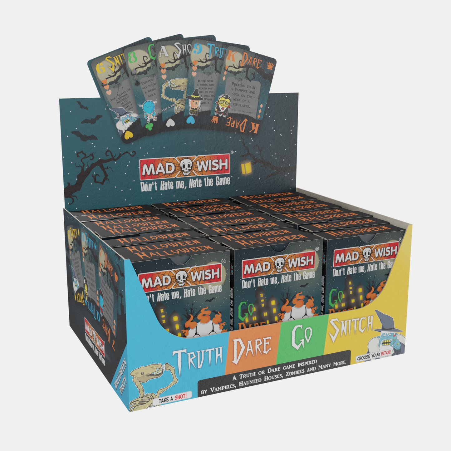 MadWish Halloween Playing Cards - Party Game
